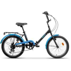 Велосипед Aist Smart 20 2.1 (черный/синий, 2025)