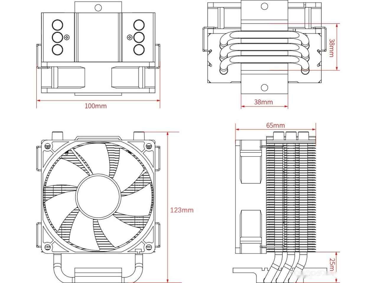 Кулер для процессора ID-COOLING SE-903-XT Кулер для процессора ID-COOLING SE-903-XT
