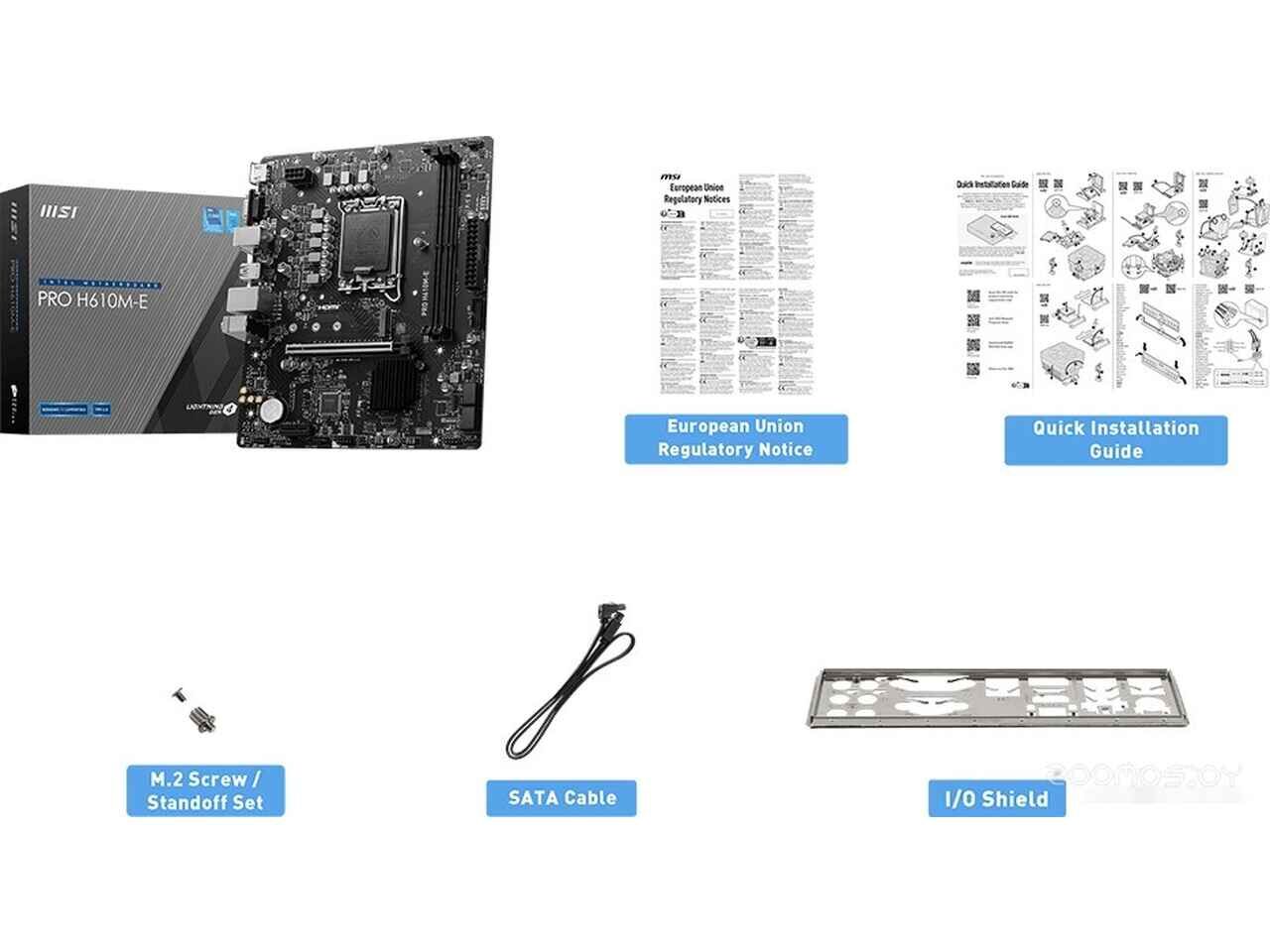 Материнская плата MSI PRO H610M-E Материнская плата MSI PRO H610M-E
