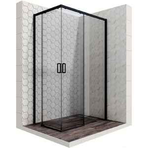 Душевой уголок Ambassador Queen Black 11011205R 120х80