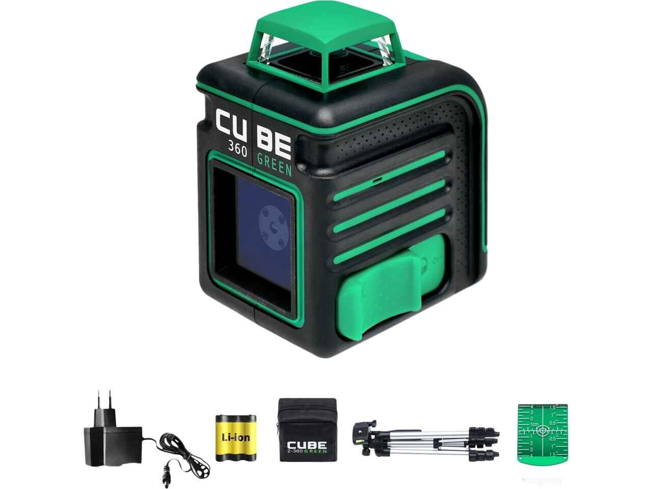 Лазерный нивелир ADA Instruments Cube 360 Green Professional Edition А00535 Лазерный нивелир ADA Instruments Cube 360 Green Professional Edition А00535