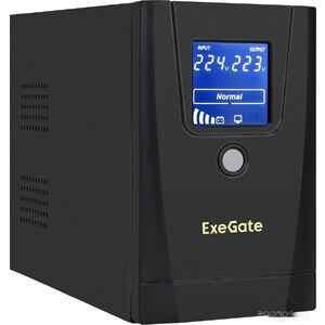 Источник бесперебойного питания Exegate SpecialPro Smart LLB-1000.LCD.AVR.1SH.2C13.RJ.USB EX292788RUS