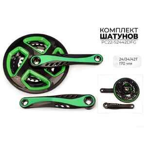 Система шатунов Favorit 24/34/42Т, 170 мм (PC22-S2442DFG)