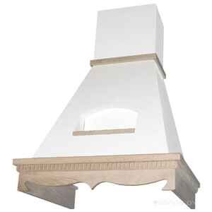 Кухонная вытяжка Elikor Бельведер Флореале 60П-650-П3Д (бежевый/дуб неокрашенный) 943805