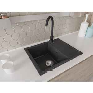 Кухонная мойка AquaSanita Rock SQR 102 (черный металлик 601) Кухонная мойка AquaSanita Rock SQR 102 (черный металлик 601)
