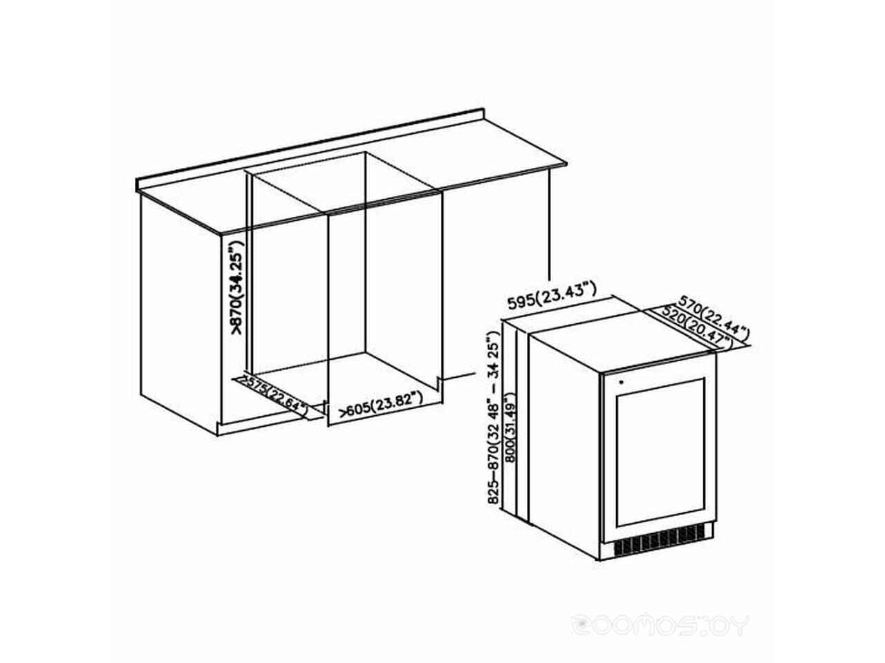 Винный шкаф Korting KFW 803 DB GN Винный шкаф Korting KFW 803 DB GN