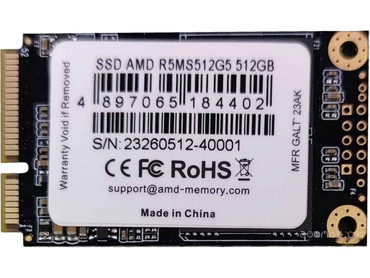 SSD AMD Radeon R5 512GB R5MS512G5 SSD AMD Radeon R5 512GB R5MS512G5