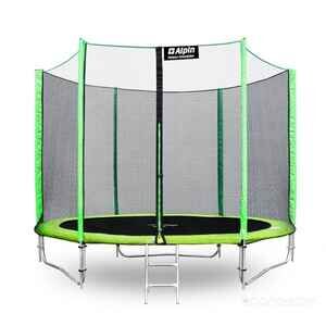 Батут Alpin 3.74 м с защитной сеткой и лестницей AT-374
