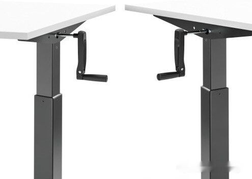 Стол для работы стоя ErgoSmart Manual Desk Compact 1380x800x18 мм (бетон Чикаго/белый)