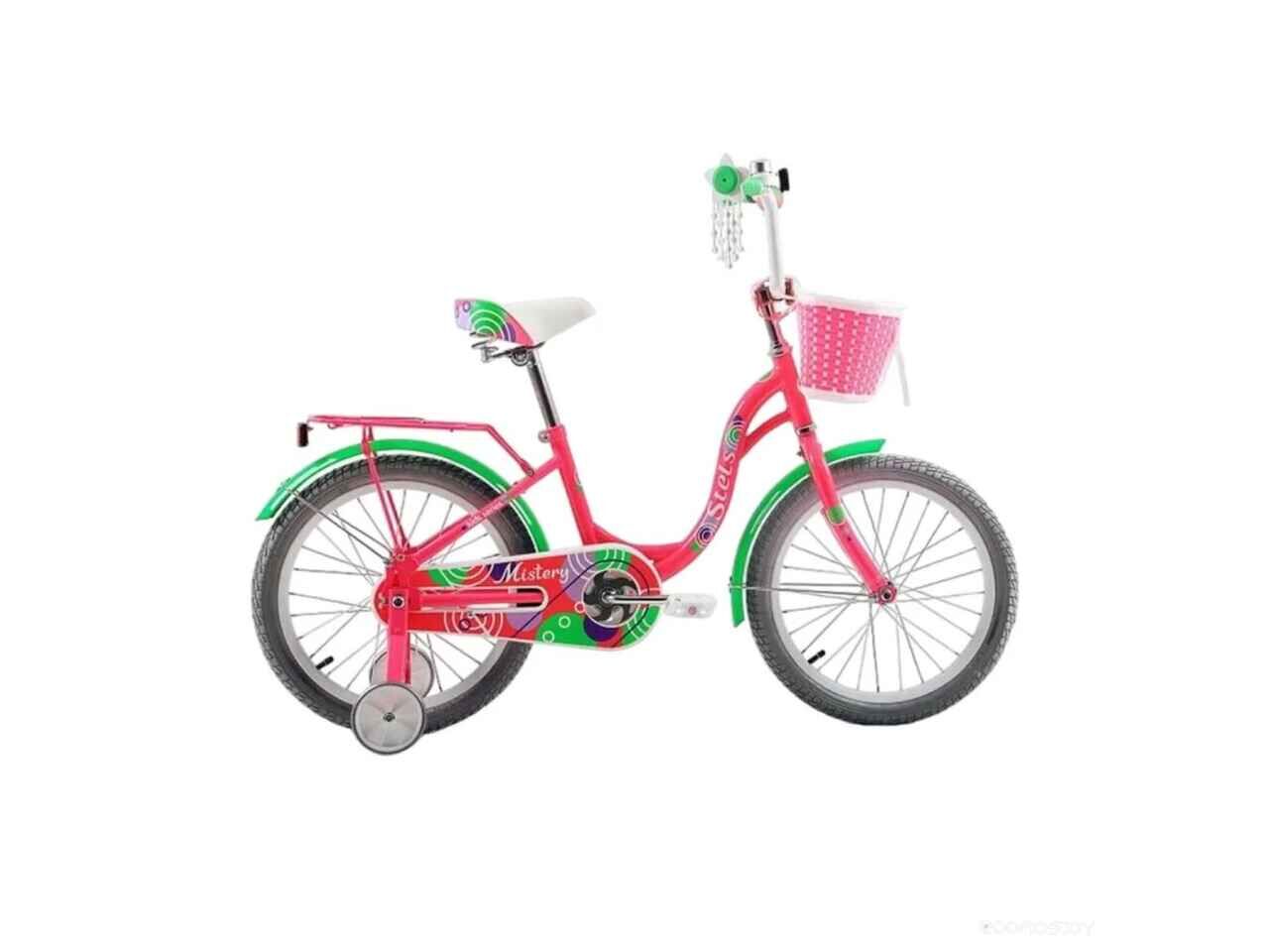 Детский велосипед Stels Mistery C Z010 18 (розовый/зеленый, 2024) Детский велосипед Stels Mistery C Z010 18 (розовый/зеленый, 2024)