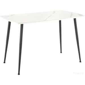 Кухонный стол Halmar Marco 120/70 (белый мрамор/черный) V-CH-MARCO-ST