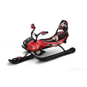 Снегокат Nika Snowpatrol 2 NEW рама черная СО СПИНКОЙ, велоруль