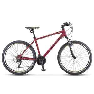 Велосипед Stels Navigator 590 V 26 K010 (18, бордовый/салатовый, 2023) Велосипед Stels Navigator 590 V 26 K010 (18, бордовый/салатовый, 2023)