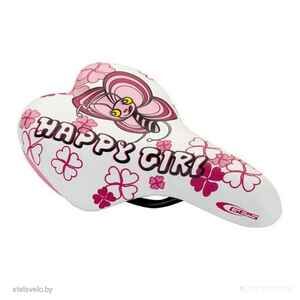 Велоседло DDK 1217A Happy girl (White-Pink)
