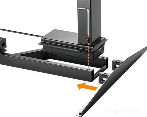 Стол для работы стоя ErgoSmart Ergo Desk Pro 1360x800x36 мм (бетон чикаго светло-серый/черный)