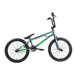 Детский велосипед Stark Madness BMX 2 2025 (темно-серый матовый/зеленый неон/черный)