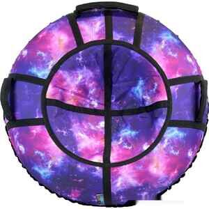 Тюбинг Hubster SnowDream Glamour S Галактика 100см во6681-3 (фиолетовый) Тюбинг Hubster SnowDream Glamour S Галактика 100см во6681-3 (фиолетовый)