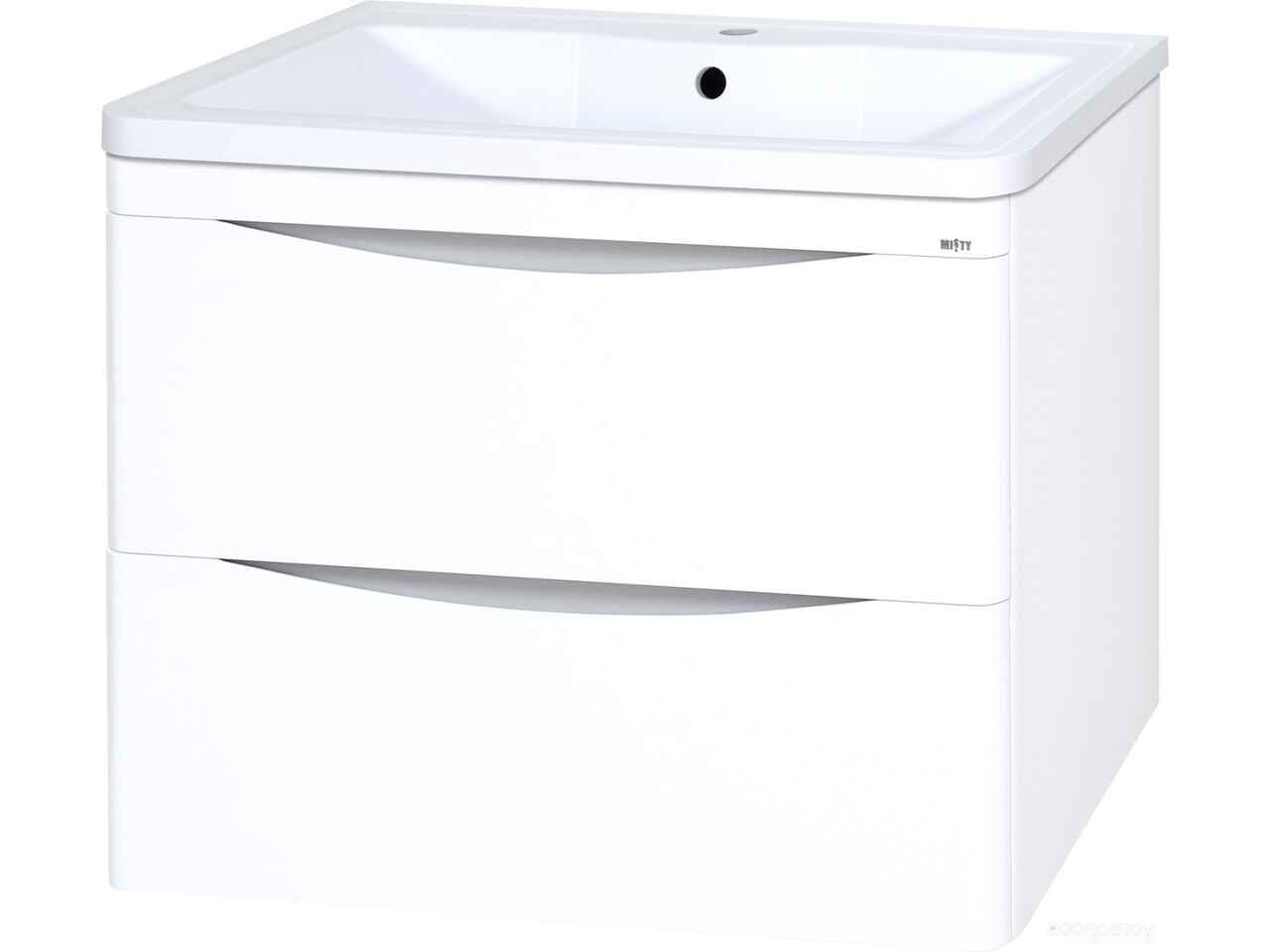 Misty Атлантик - 70 Тумба подвесная с 2 ящ., белая эмаль - П-Атл-01070-011П2Я Misty Атлантик - 70 Тумба подвесная с 2 ящ., белая эмаль - П-Атл-01070-011П2Я