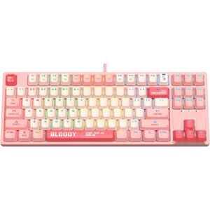 Клавиатура A4Tech Bloody S87 Energy Pink (Bloody BLMS Red Plus)