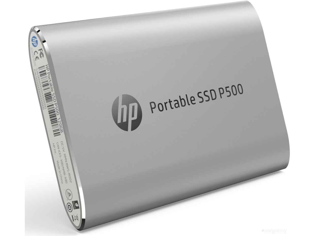 Внешний накопитель HP P500 1TB 1F5P7AA (серебристый) Внешний накопитель HP P500 1TB 1F5P7AA (серебристый)