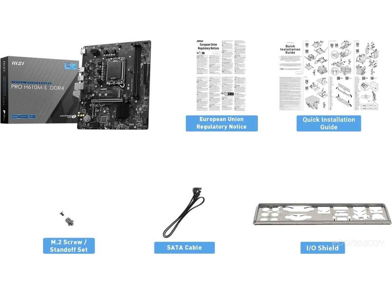 Материнская плата MSI Pro H610M-S DDR4 Материнская плата MSI Pro H610M-S DDR4
