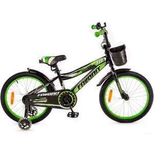 Детский велосипед Favorit Biker 18 (черный/зеленый) BIK-18GN