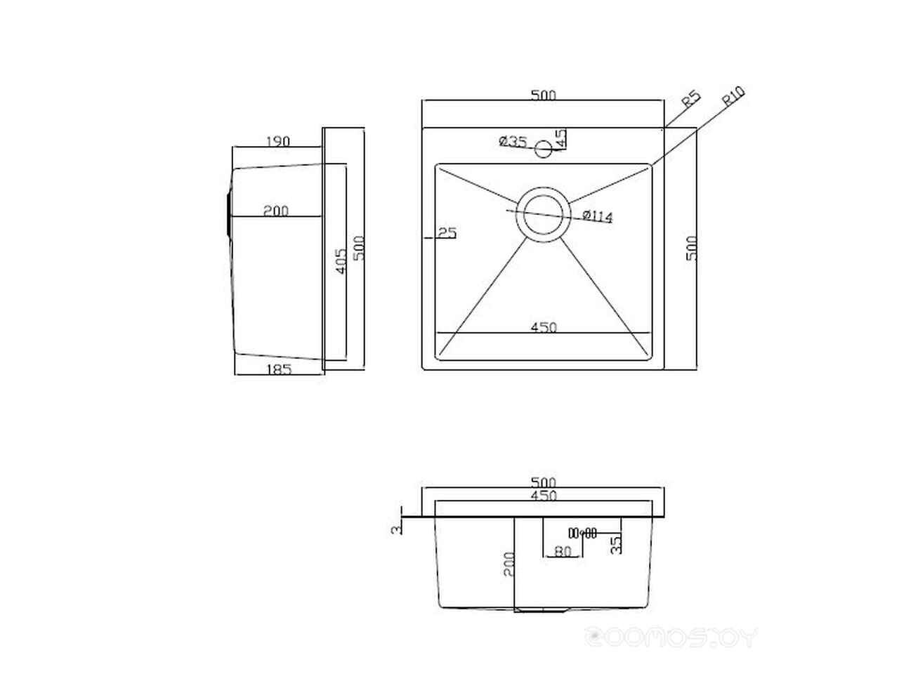 Кухонная мойка ARFEKA ECO AR 500*500, коландер, дозатор SATIN +CL AR+DS AR УТ-00003254 Кухонная мойка ARFEKA ECO AR 500*500, коландер, дозатор SATIN +CL AR+DS AR УТ-00003254