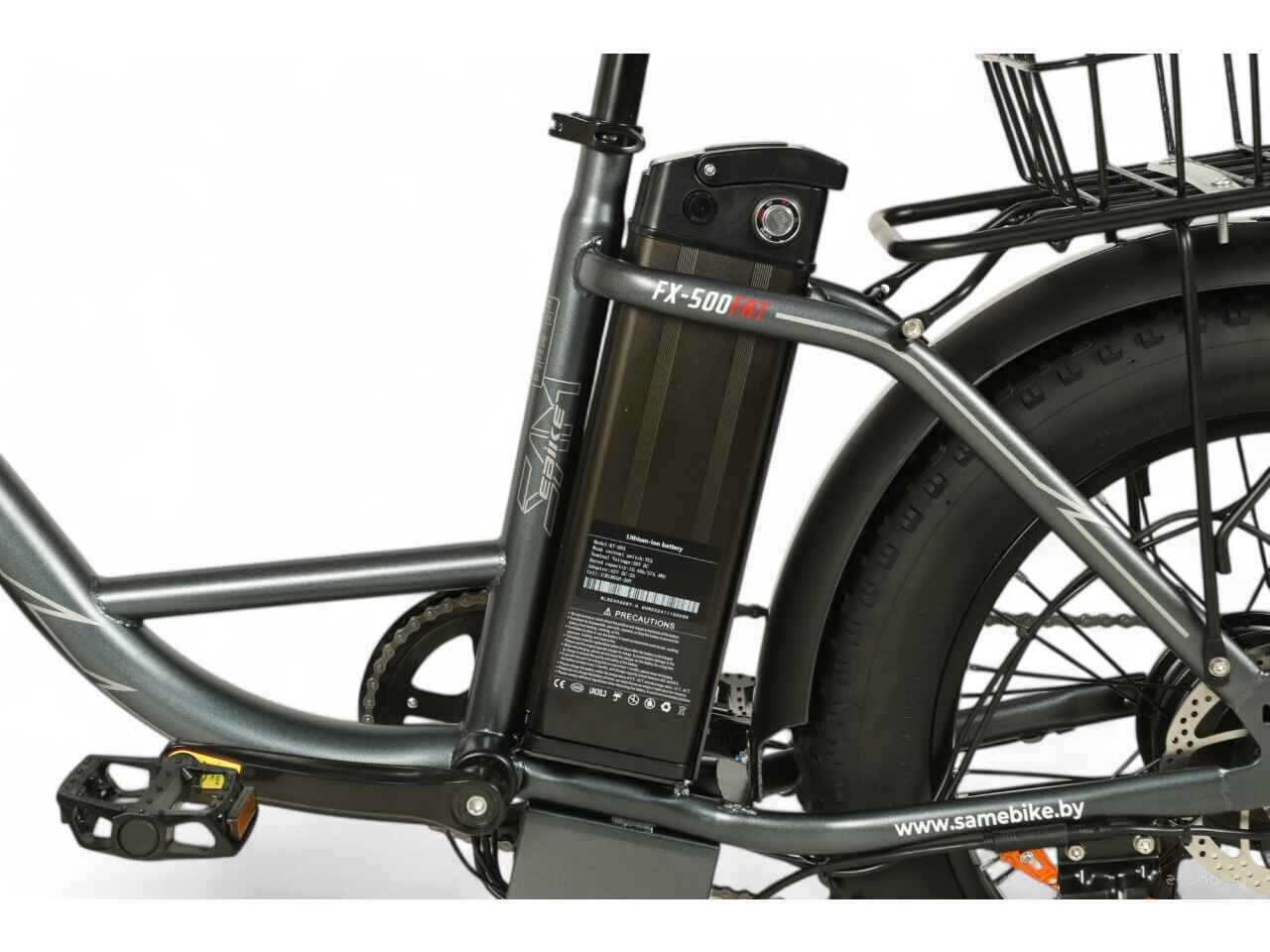 Электровелосипед SameBike FX-500 (серый) Электровелосипед SameBike FX-500 (серый)