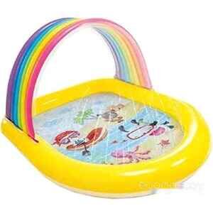 Надувной бассейн INTEX Радужные фонтаны 57156 (142x119)