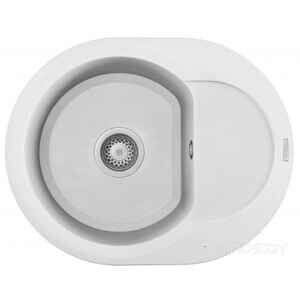 Кухонная мойка Elleci Easy Round 600 G68 Bianco LGYR6068