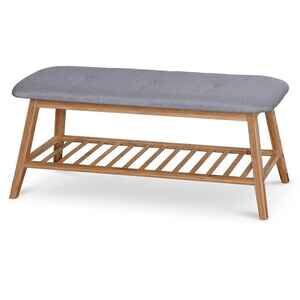 Банкетка Halmar ST-15 100/30/44 (натуральный/серый)