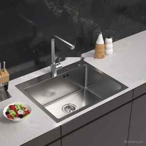 Кухонная мойка ARFEKA Eco AR 600*500 Satin Decor Volcanic Rock