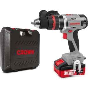 Ударная дрель-шуруповерт Crown CT21093HMX-4 BMC (с 2-мя АКБ, кейс) Ударная дрель-шуруповерт Crown CT21093HMX-4 BMC (с 2-мя АКБ, кейс)