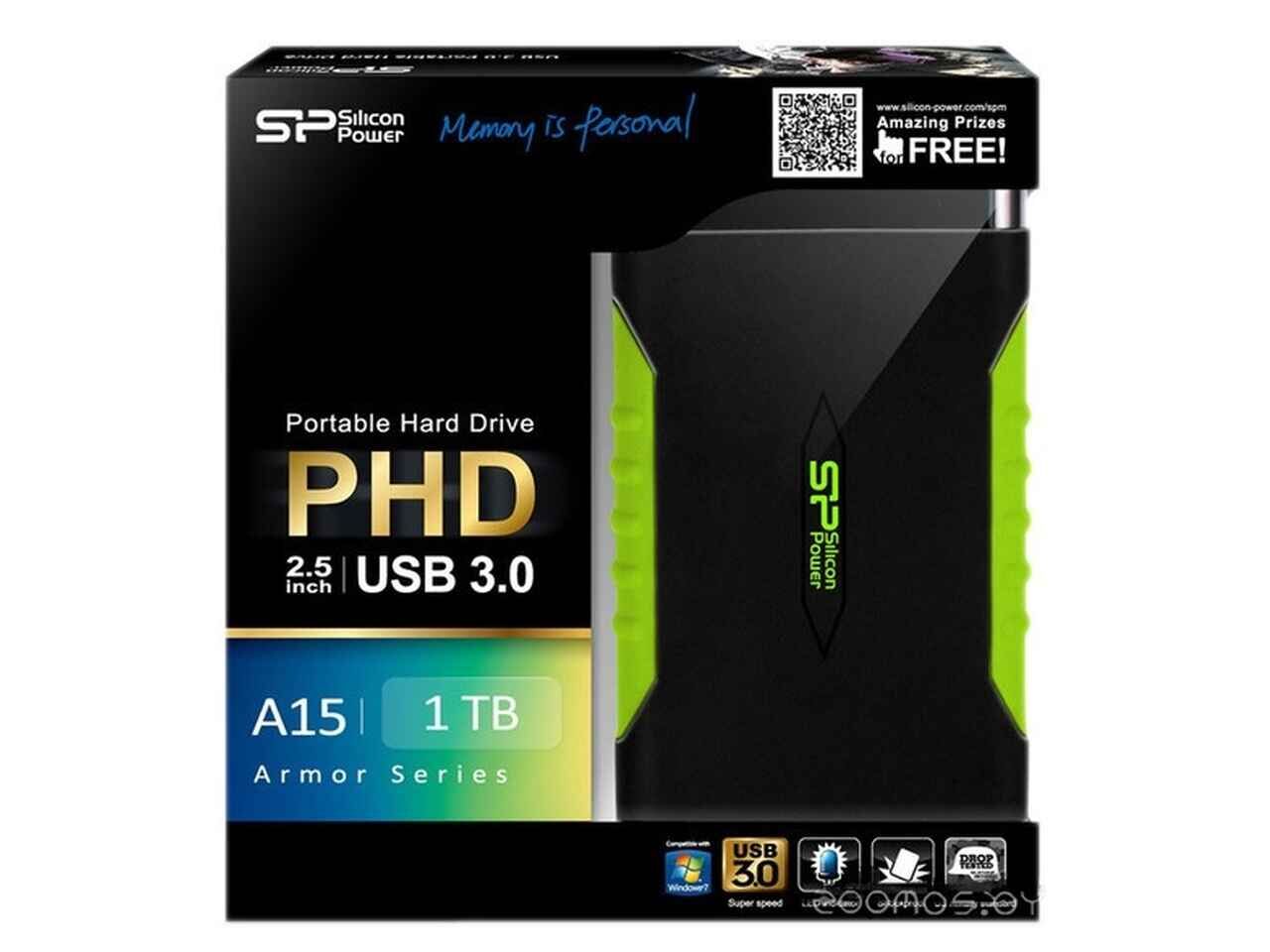 Внешний жёсткий диск Silicon Power SP010TBPHDA15S3K Внешний жёсткий диск Silicon Power SP010TBPHDA15S3K