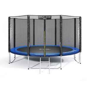 Батут Atlas Sport 374 см - 12ft PRO (усиленные опоры) BLUE