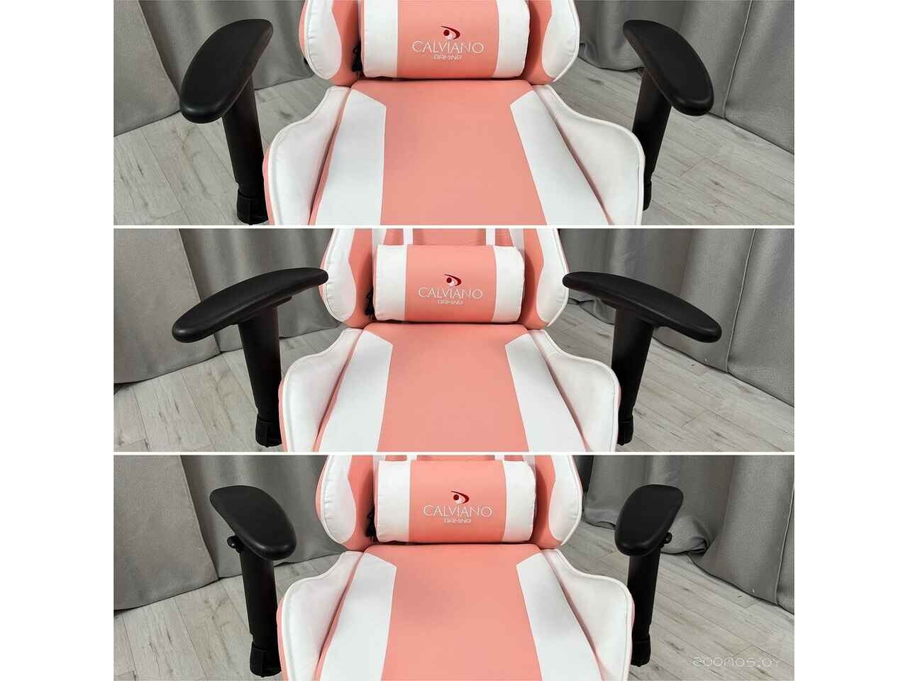 Игровое (геймерское) кресло Calviano 1585 (розовый) Игровое (геймерское) кресло Calviano 1585 (розовый)