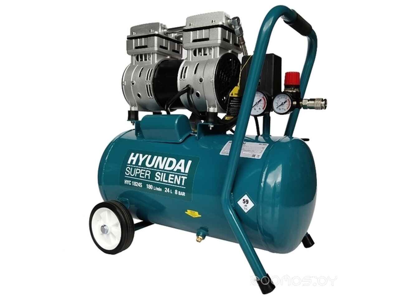 Компрессор масляный Hyundai HYC 1824S, 24 л, 1 кВт Компрессор масляный Hyundai HYC 1824S, 24 л, 1 кВт
