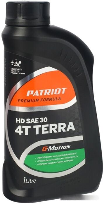 Моторное масло Patriot G-Motion HD SAE 30 4Т TERRA 1л