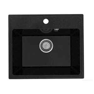 Кухонная мойка Practik PR-M 490-004 (черный оникс)