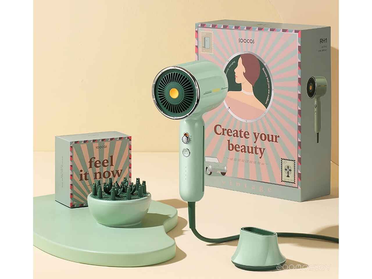 Фен Soocas RH1 Retro (зеленый) Фен Soocas RH1 Retro (зеленый)