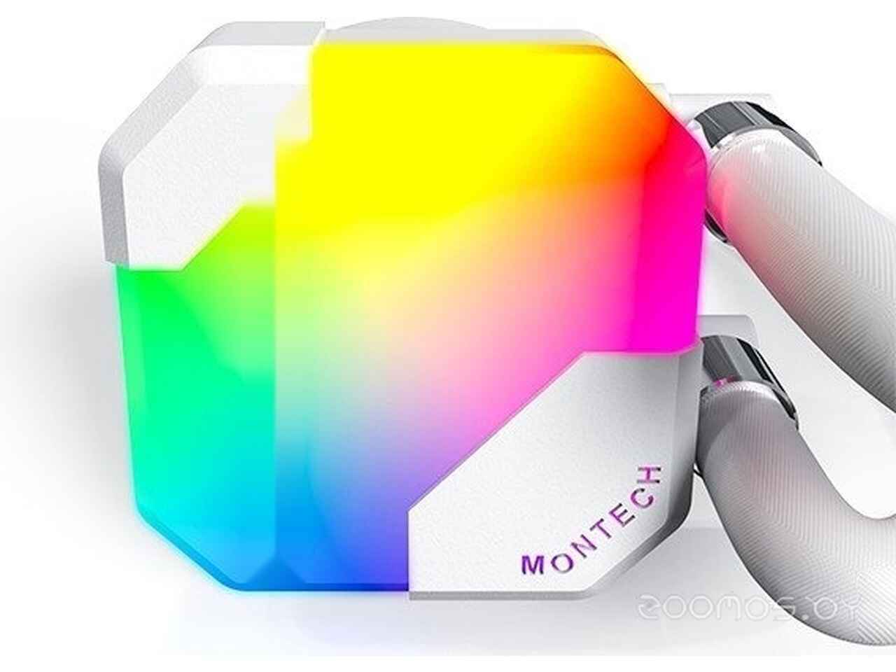 Жидкостное охлаждение для процессора Montech HyperFlow ARGB 240 (белый) Жидкостное охлаждение для процессора Montech HyperFlow ARGB 240 (белый)