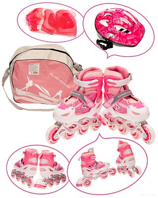 Роликовые коньки Favorit 106SET-M-PN