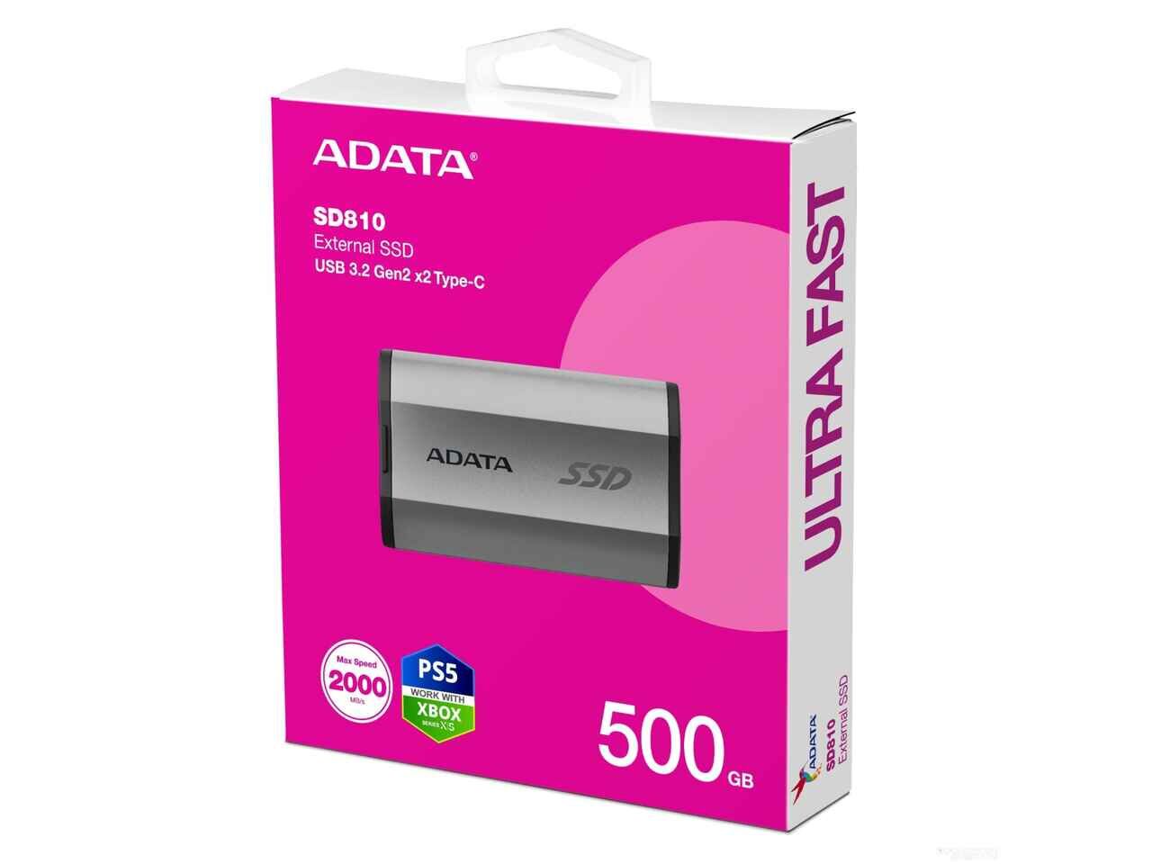 Внешний накопитель A-Data SD810 500GB SD810-500G-CSG Внешний накопитель A-Data SD810 500GB SD810-500G-CSG
