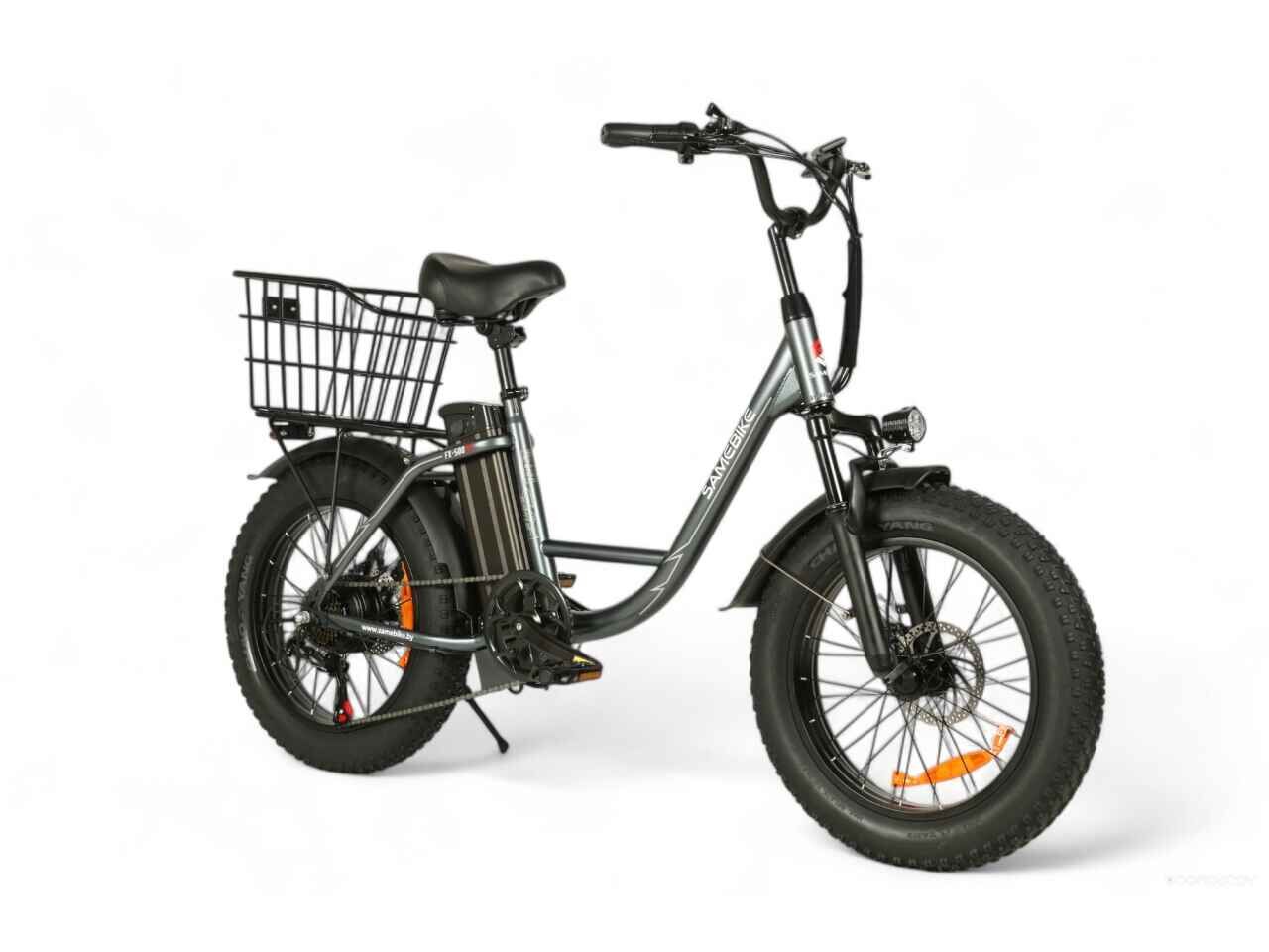 Электровелосипед SameBike FX-500 (серый) Электровелосипед SameBike FX-500 (серый)