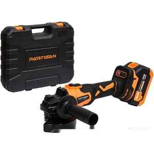 Угловая шлифмашина Partisan PCAG 2194/125BL (с 2-мя АКБ, кейс)