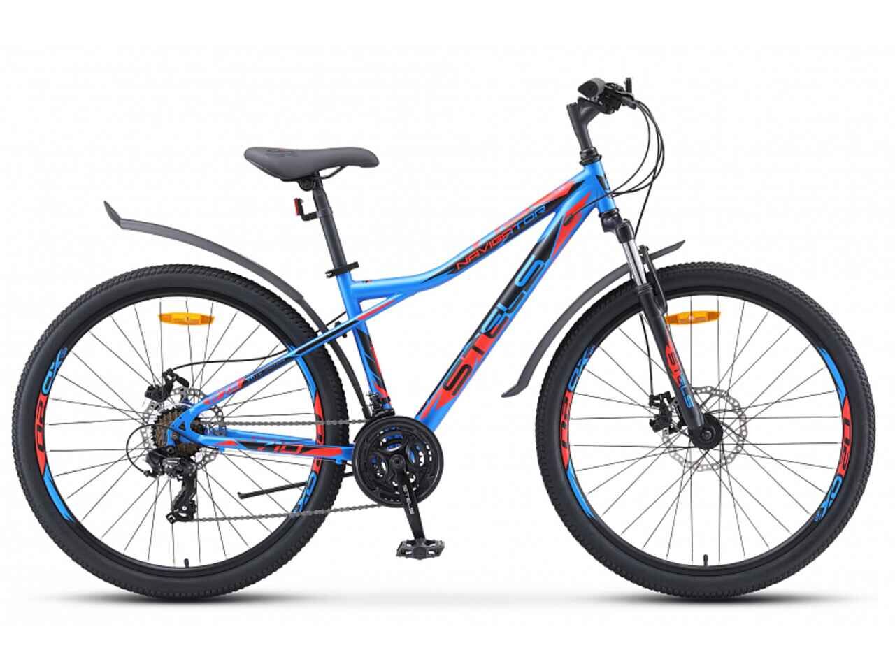 Велосипед Stels Navigator 710 MD 27.5 V020 (18, синий/красный, 2022)