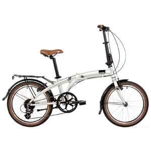 Велосипед Novatrack Town 20 (серебристый, 2024) 20AFV.TOWN.CP4