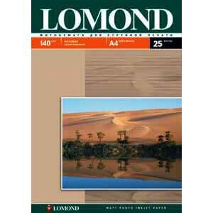 Фотобумага LOMOND Матовая А4 140 г/кв.м. 25 листов (0102073) Фотобумага LOMOND Матовая А4 140 г/кв.м. 25 листов (0102073)
