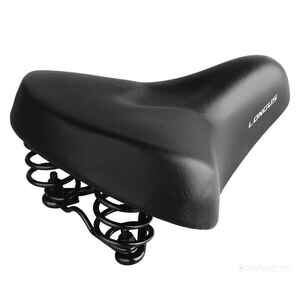 Велоседло FORCE CITY2 с пружинами c замком черное 20033