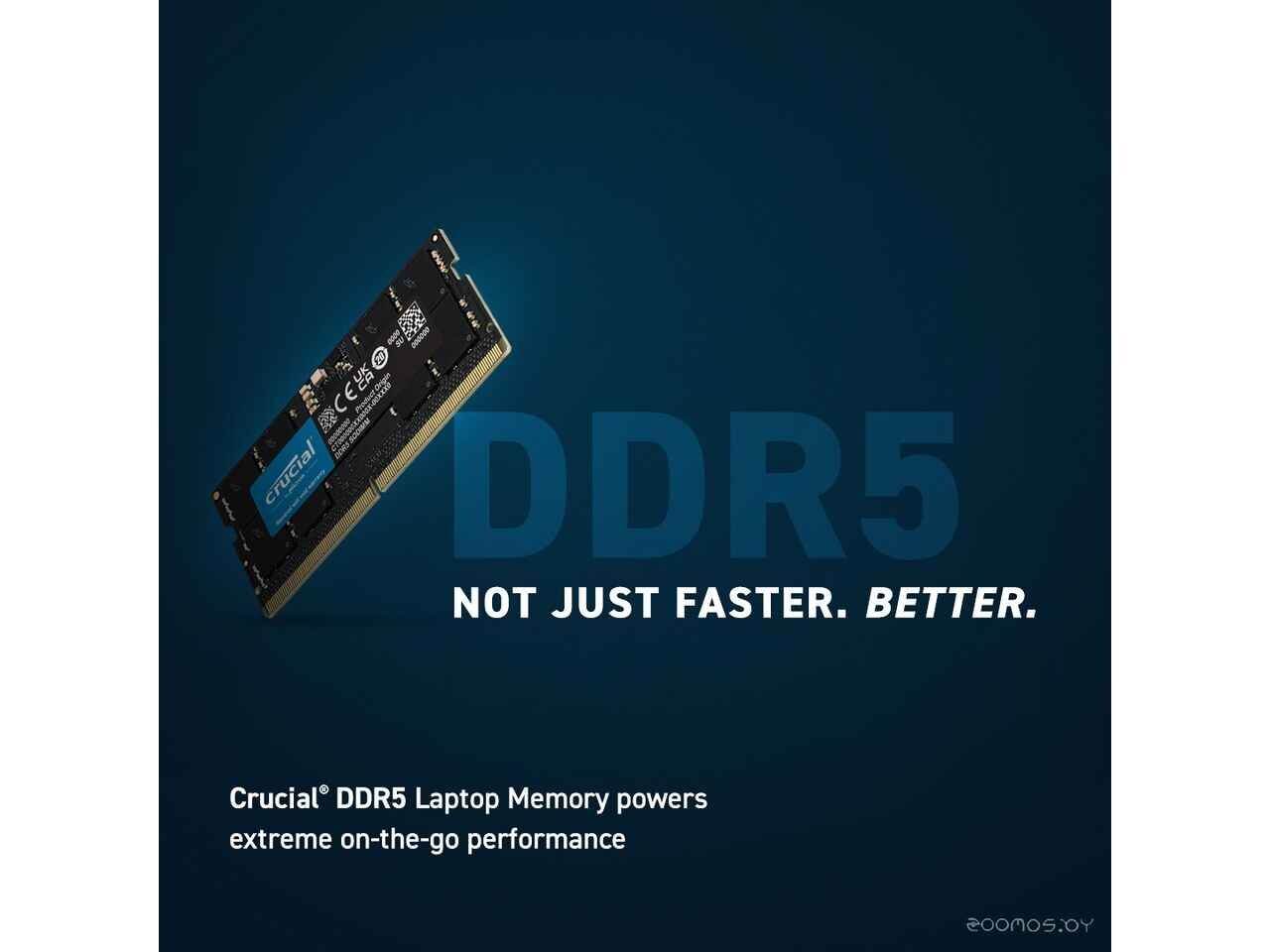 Оперативная память Crucial 32ГБ DDR5 SODIMM 5600 МГц CT32G56C46S5 Оперативная память Crucial 32ГБ DDR5 SODIMM 5600 МГц CT32G56C46S5